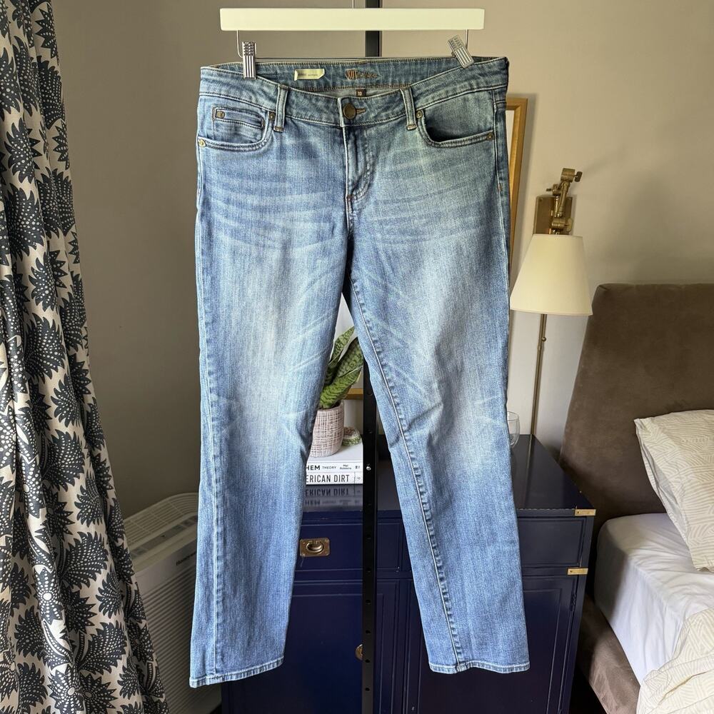 KUT from the Kloth Jeans Size 10 Catherine Boyfriend Stretch Light/med Wash